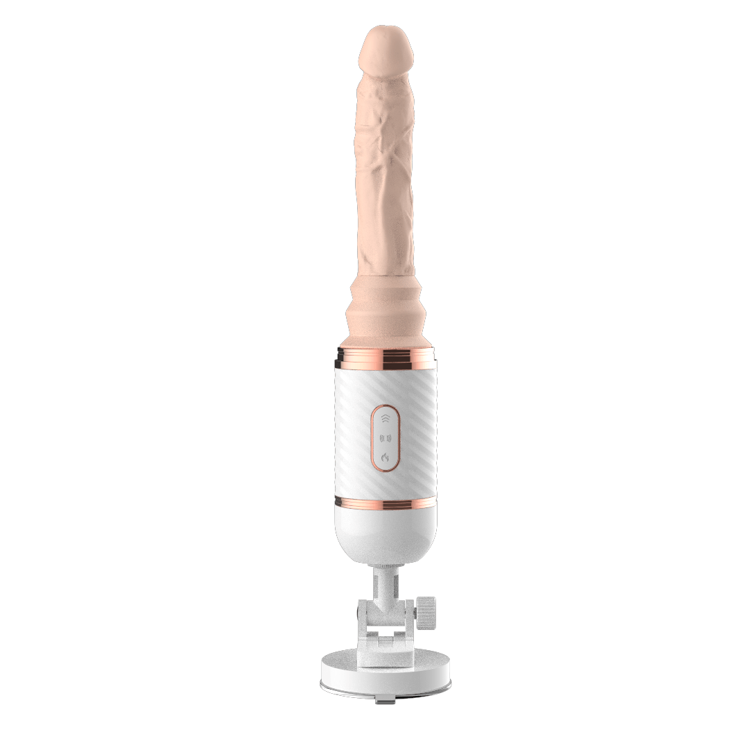 Close-up of medical silicone texture and G-spot targeting tip