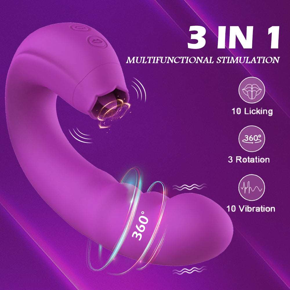 intimilife - 3 In 1 Female Clitoris Breast G-spot Stimulator-IntimiLife