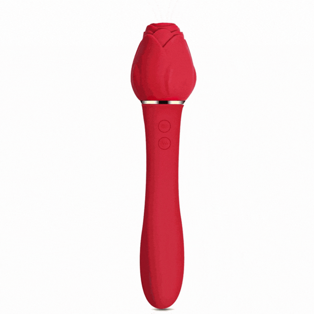 intimilife - Rose Sucking G Spot Vibrator Clit Sucker Nipple Toy-IntimiLife