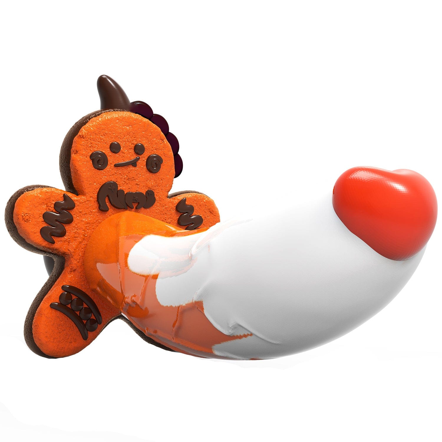 AIMITEX Gingerbread Man Dildo Suction Cup Manual Masturbator-IntimiLife