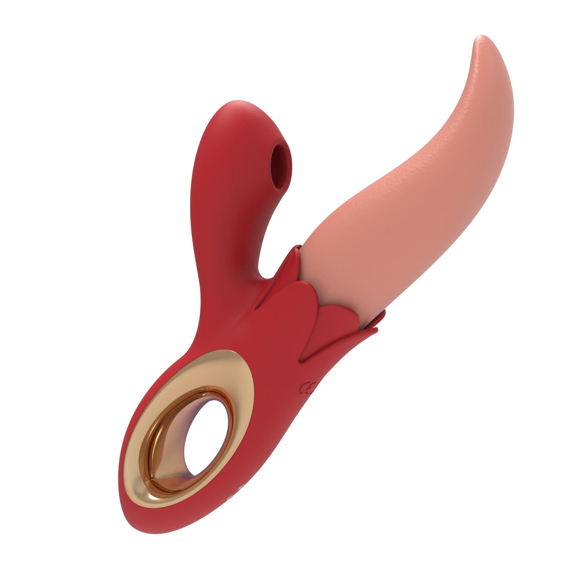intimilife - Multiple Frequency Conversion Sucking / Tapping Rose Tongue-licking Vibrator-IntimiLife