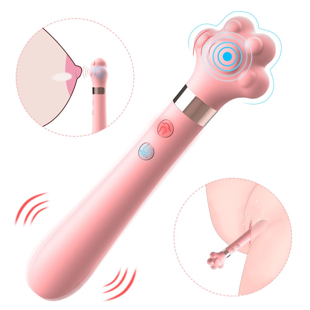 Cute Cat Paw 7 Flapping Clitoral G Spot Vibrator-IntimiLife