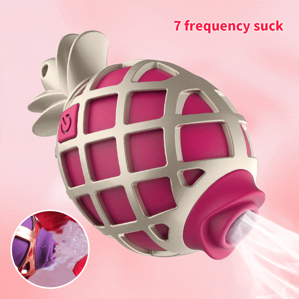 Close-up of the sucking mechanism and smooth body-safe silicone surface