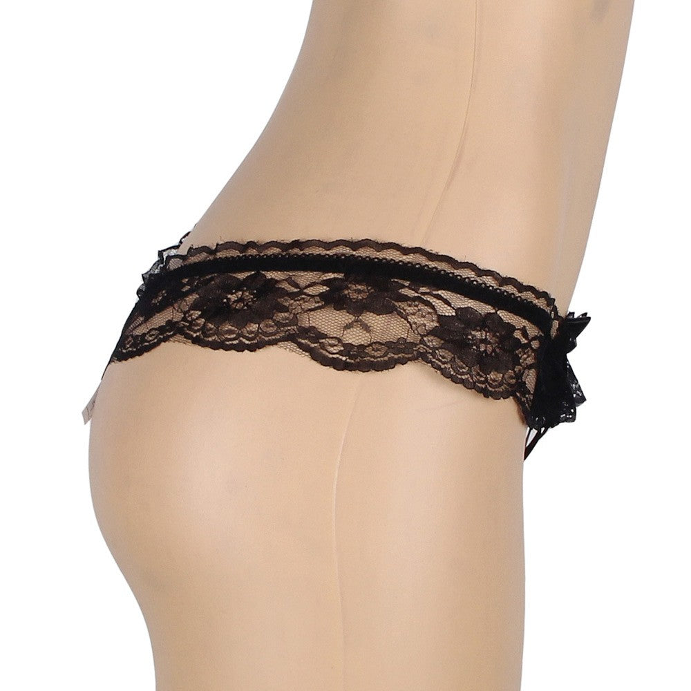 Lace and Pearl Panty Crotchless Pearl Panties product image 4
