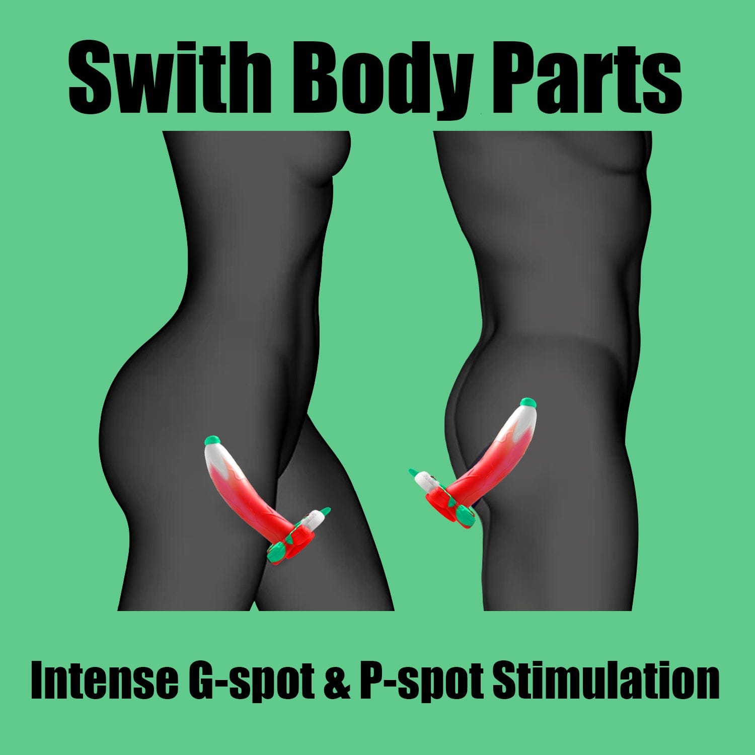 AIMITEX Gingerbread Man Dildo Suction Cup Manual Masturbator-IntimiLife