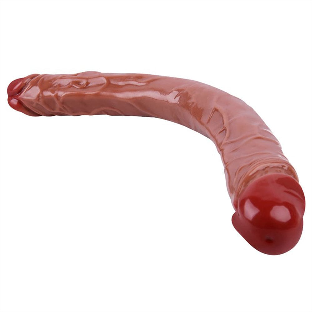 Waterproof silicone dildo in shower setting demonstrating easy cleaning