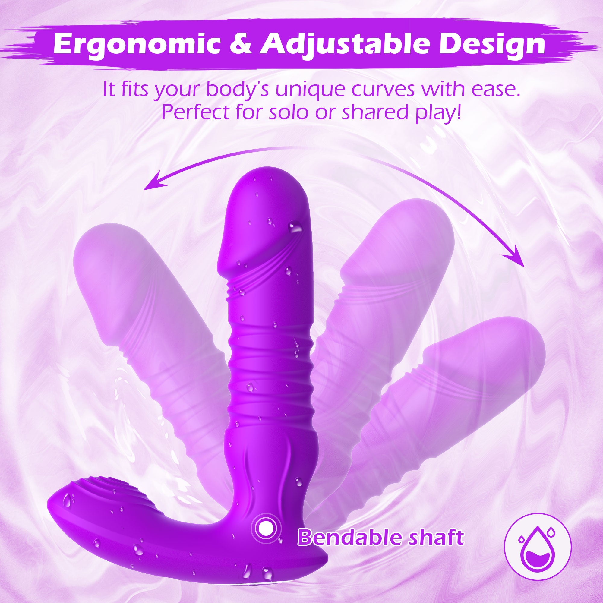 Dildo G Spot Vibrator with Thrusting Vibrating Functions-IntimiLife