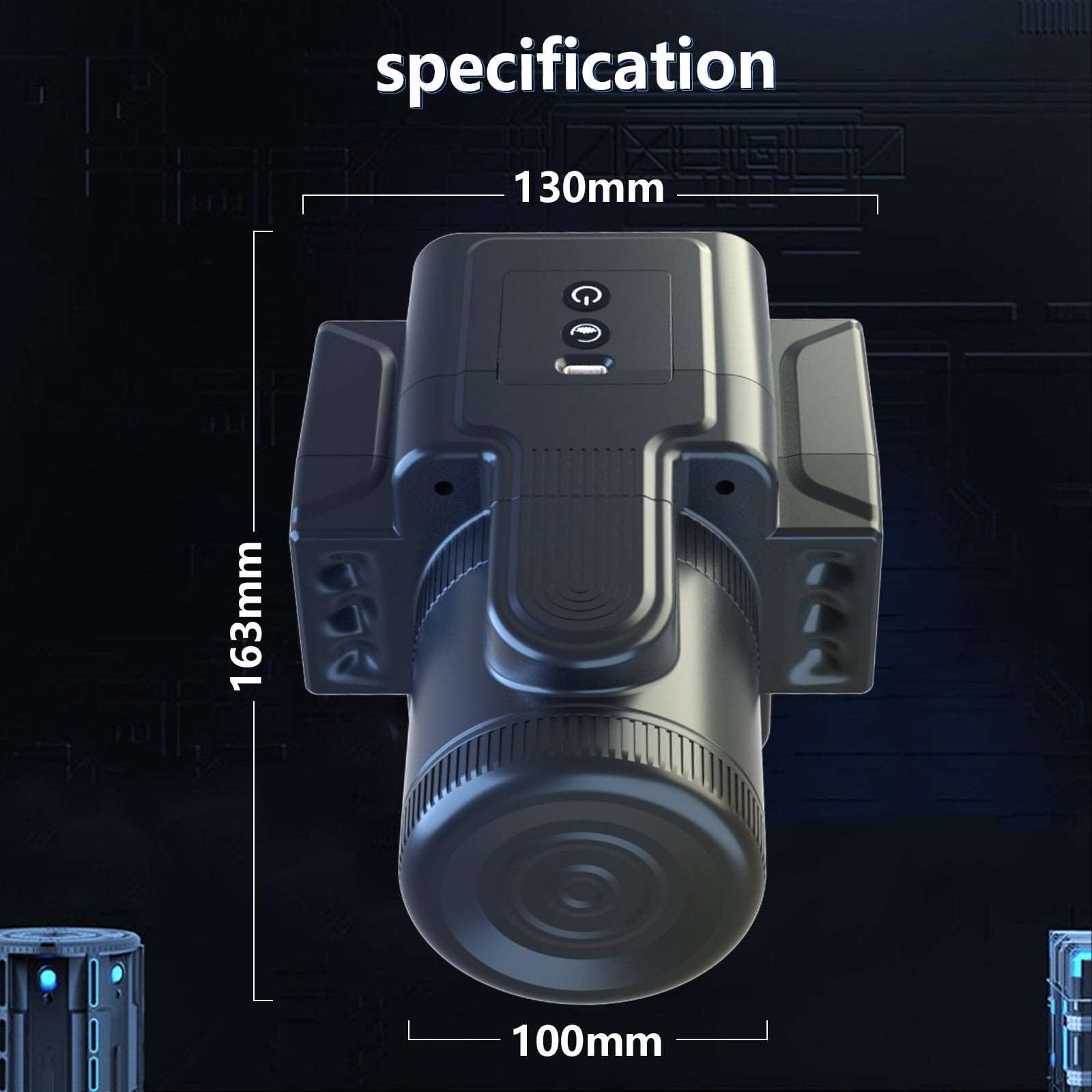 7-speed rotating male masturbator with adjustable expansion