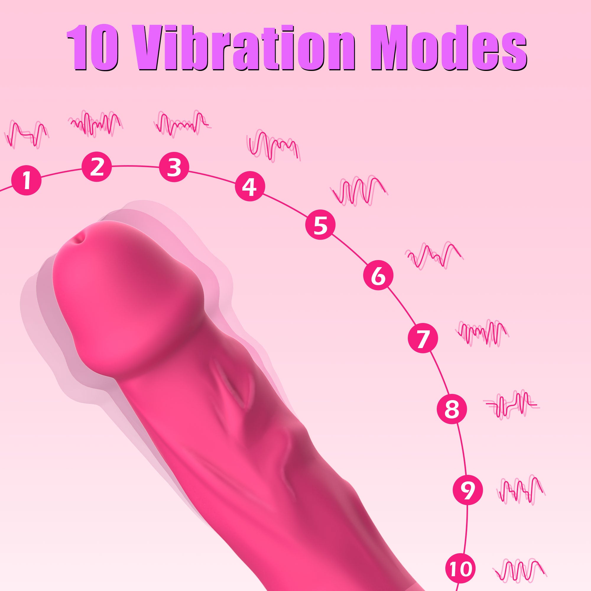 Dildo Vibrator With Vibration & Heating-IntimiLife
