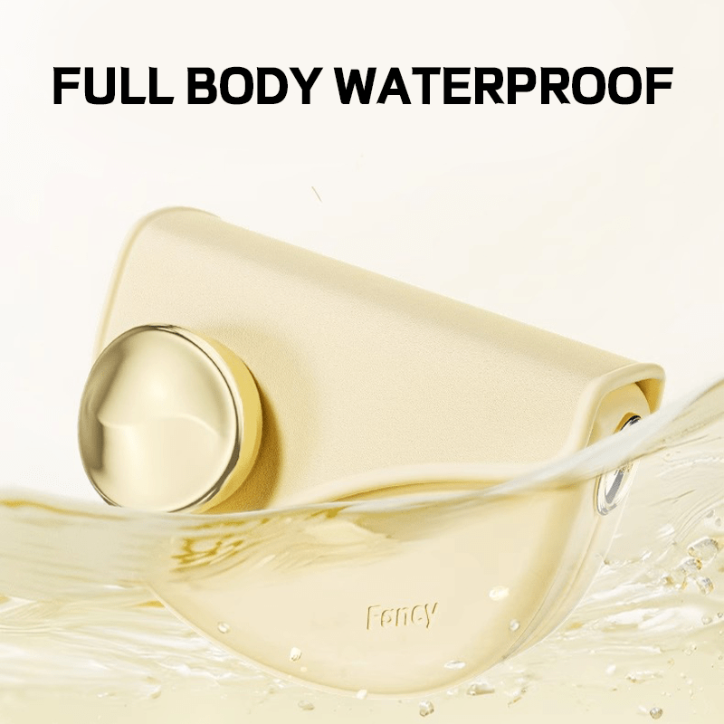 Saddle bag vibrator showing yellow color and ergonomic design