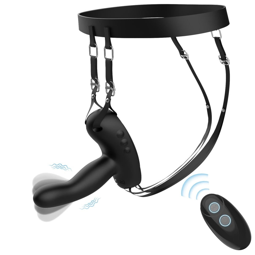 5.27‘’ Mini Saddle G Spot Prostate Vibrator With Suction Cup & Panty-IntimiLife