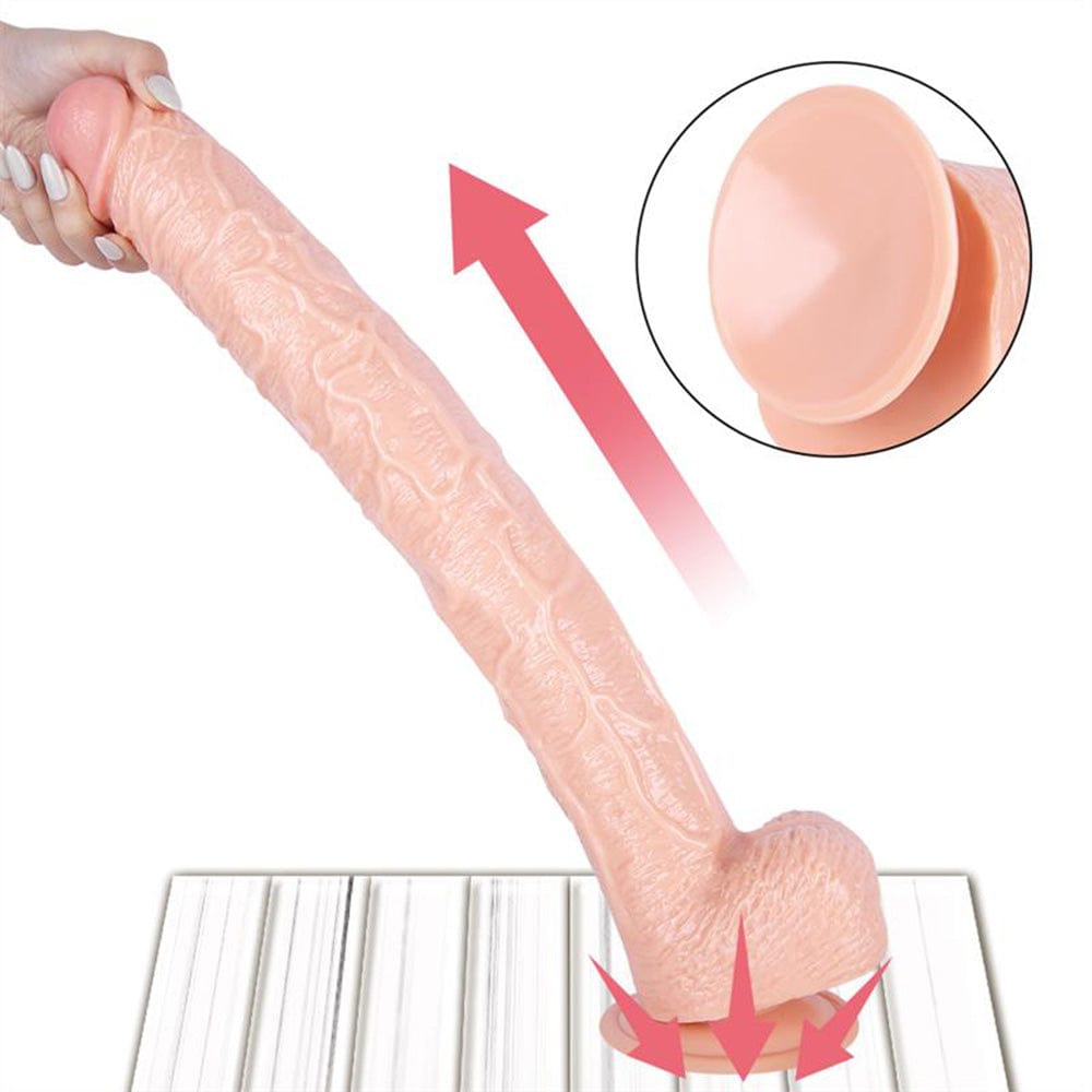 16.93‘’ Strap On Huge PVC Dildo-IntimiLife