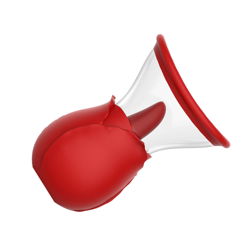 Rose Sucking Tongue Vibrator Pump For Women-IntimiLife