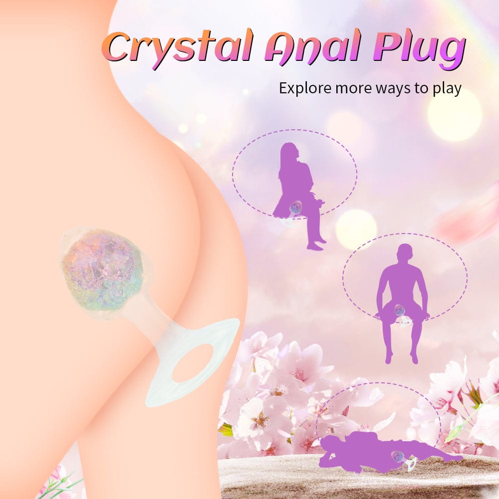 Diamond Crystal Rainbow Wearable Butt Plug Anal Sex Toy-IntimiLife