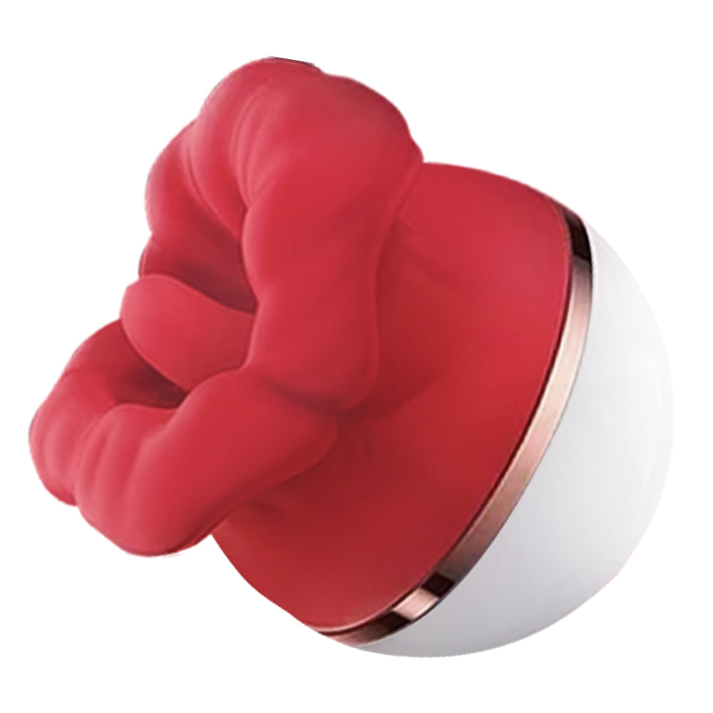 LickiMo - Tongue-Style External & Chest Massager - nipple suction vibrator featuring waterproof, rechargeable, body-safe sili