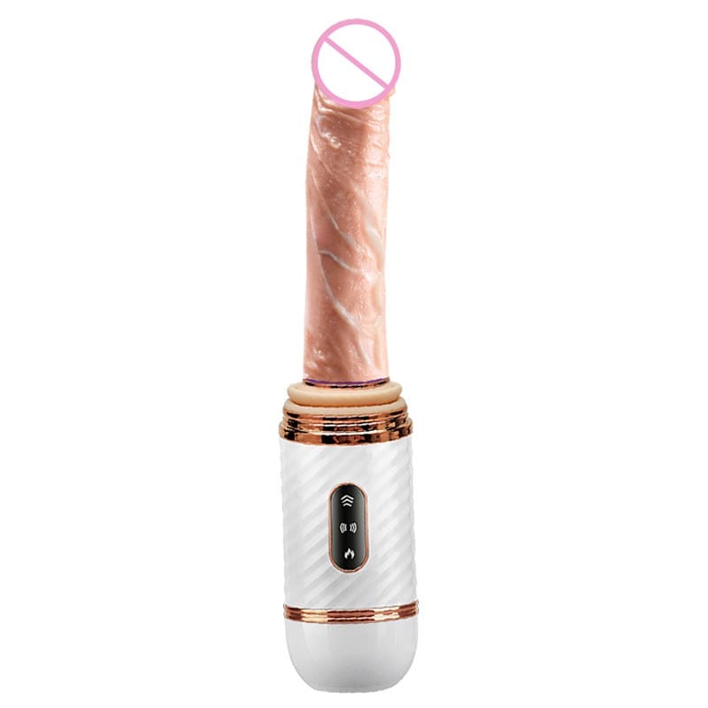 Waterproof dildo displayed in bathroom setting