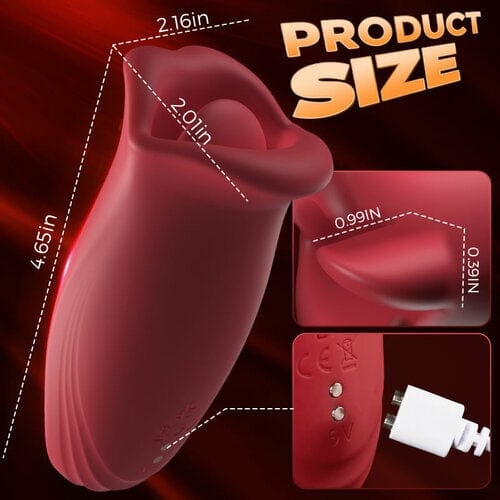 Close-up of silicone lips showing 3D enveloping stimulation feature