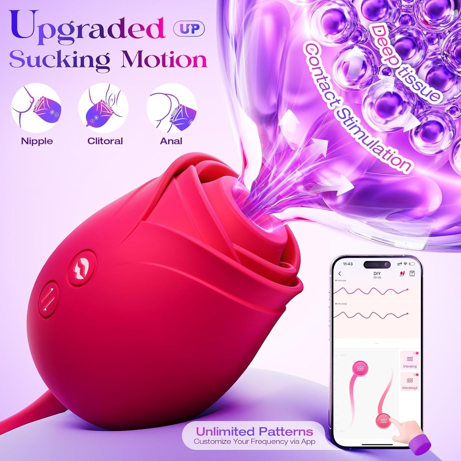 Rose Mary App-Controlled Dual Massager