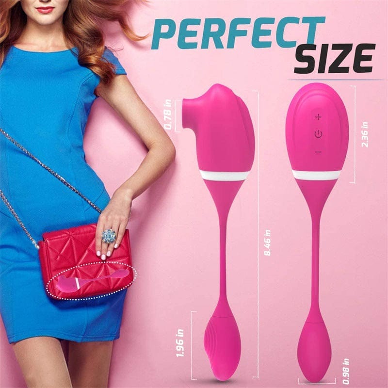 Device displaying multiple vibration and suction modes