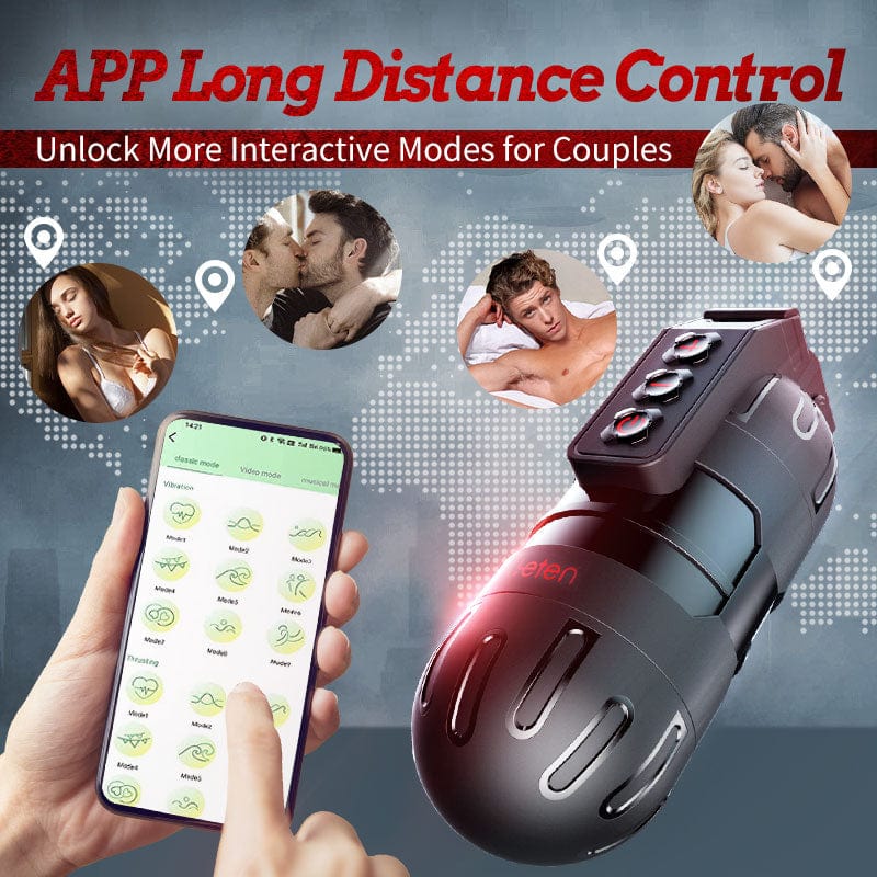 Grenade Strong Shock Male Masturbation Device Mobile App Remote Control-IntimiLife
