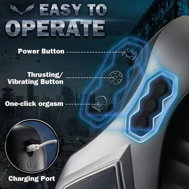 Display of 7 thrusting and vibrating pattern controls on device