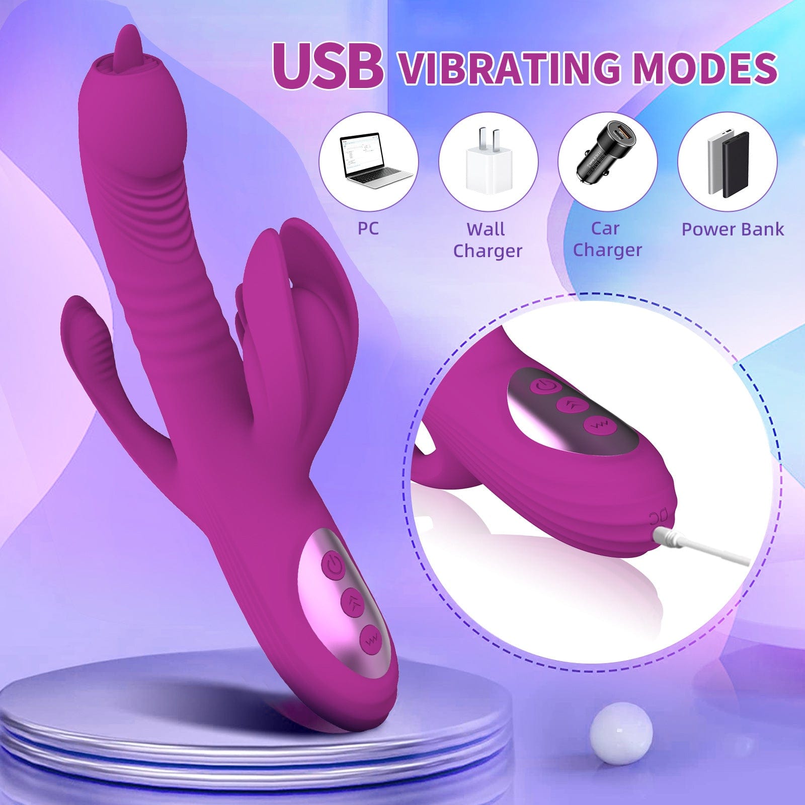 Body-safe silicone material and ergonomic 22cm size demonstration