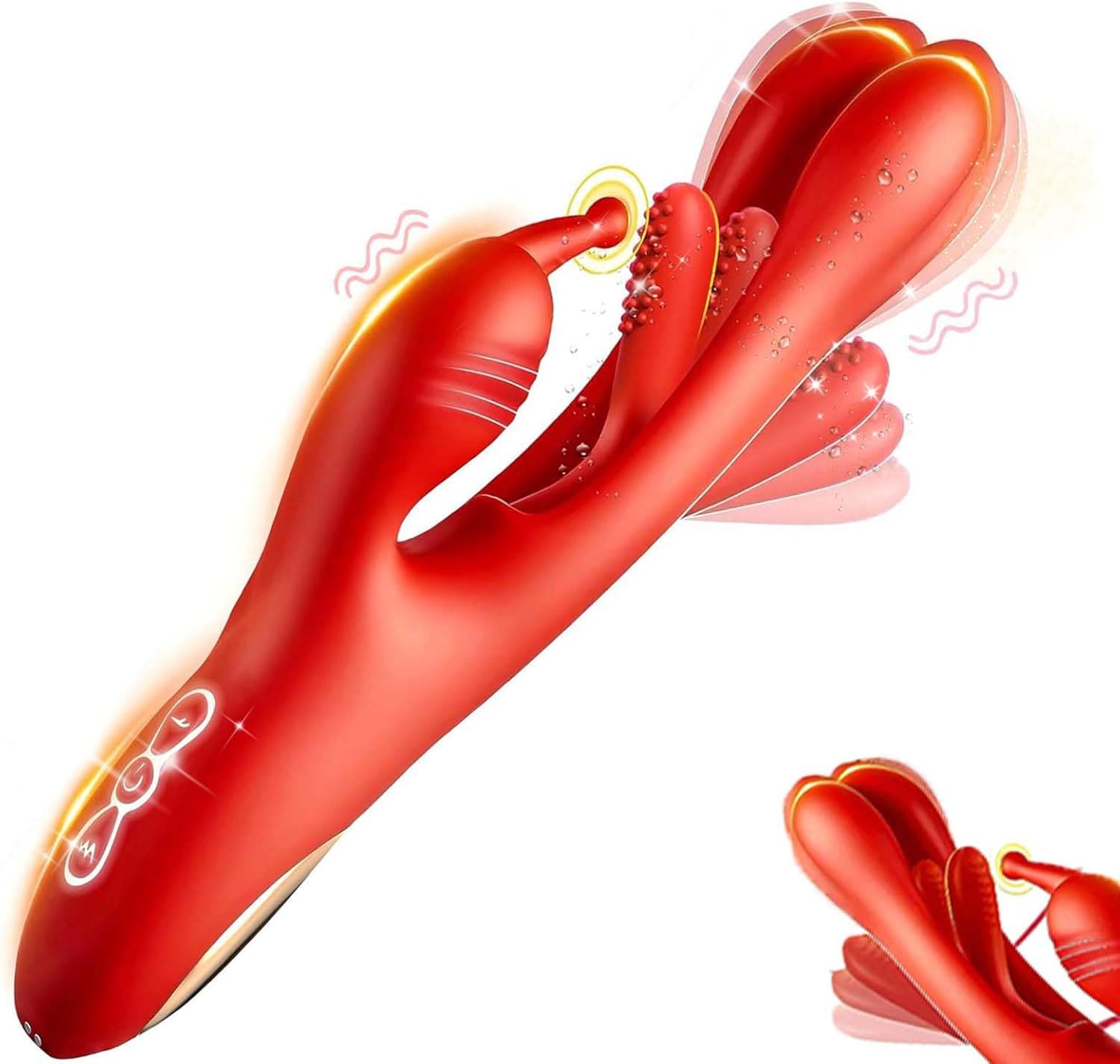 3 IN 1 Rabbit Flapping G Spot Clitoral stimulation Vibrator-IntimiLife