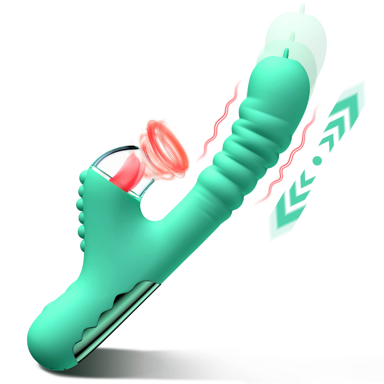 G Spot Vibrator with Thrusting & Suction Design-IntimiLife