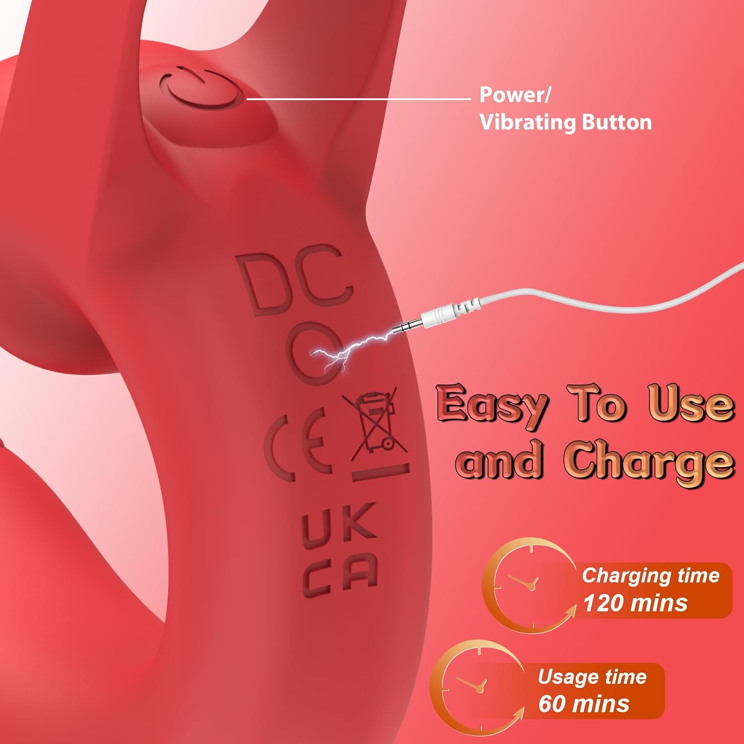 Finger Vibrator Rose Tongue Licking Clitoris G Spot Vibrator-IntimiLife