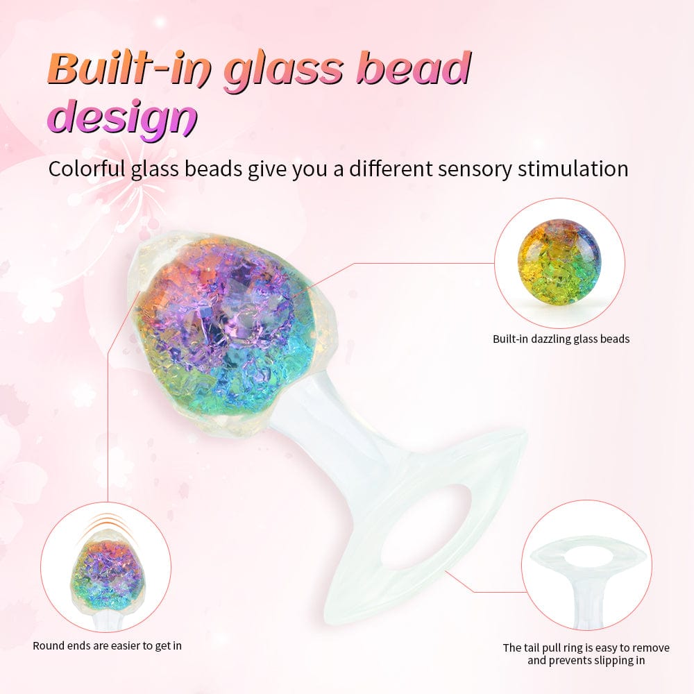 Diamond Crystal Rainbow Wearable Butt Plug Anal Sex Toy-IntimiLife