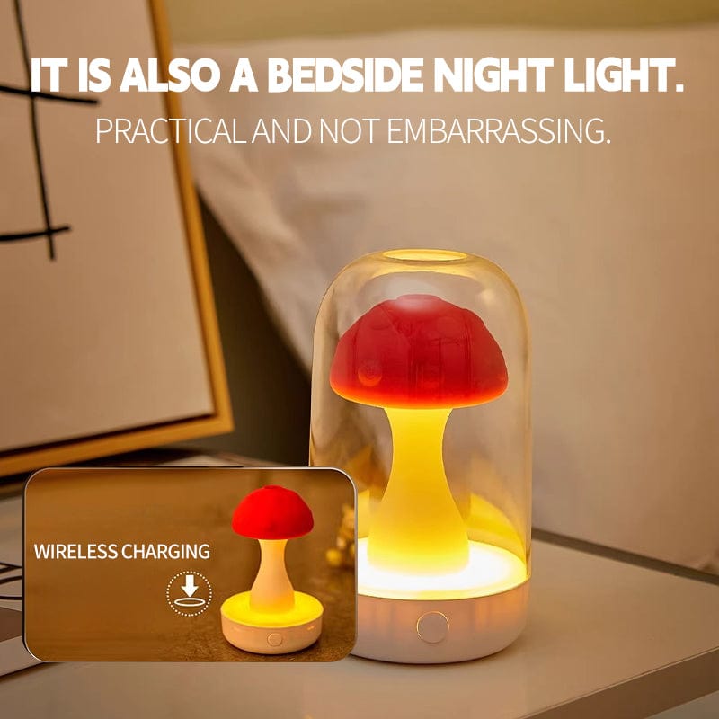 Mushroom Clitoral Sucking Stimulation Vibrator With Luminous Dust Cover-IntimiLife