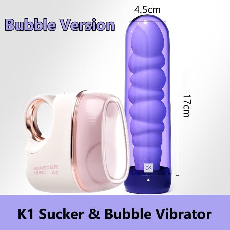 Suction vibrator in use highlighting waterproof construction and quiet operation