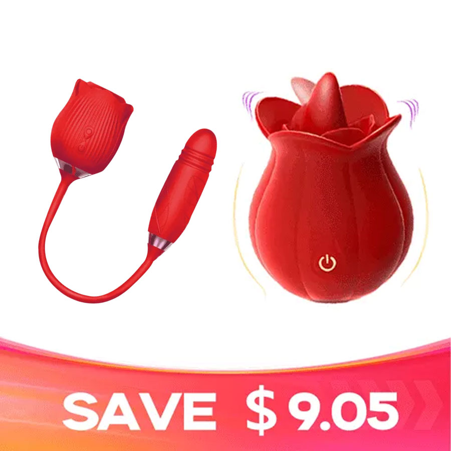 RoséTrio 3-in-1 Rose Massager with Suction & Internal Motion