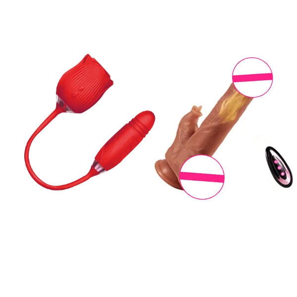 Rose Massager with Suction - RoséTrio 3-in-1 with Internal Motion features and controls
