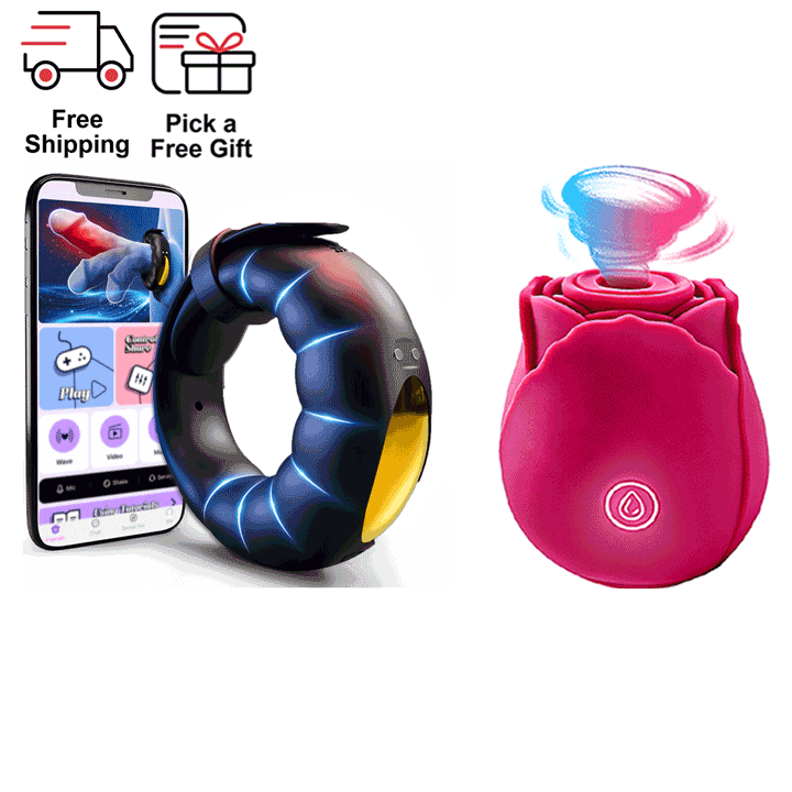 Vibrating Cock Ring Set – Bedroom Essentials Duo - FlexRing Vibe Ring & Original front product view
