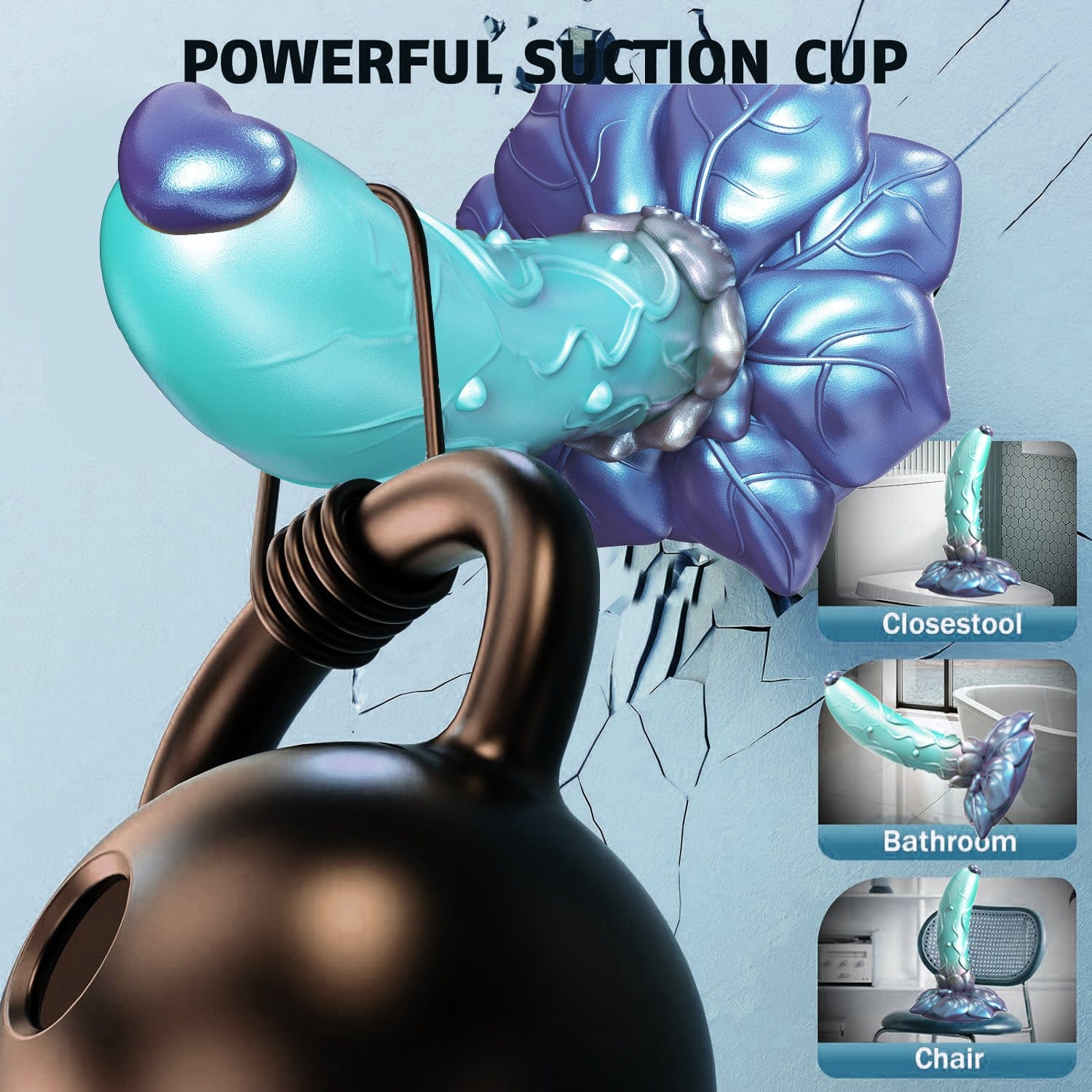 6.3‘’ AIMITEX Rose Silicone Dildo Anal Plug Alien Cute Penis-IntimiLife