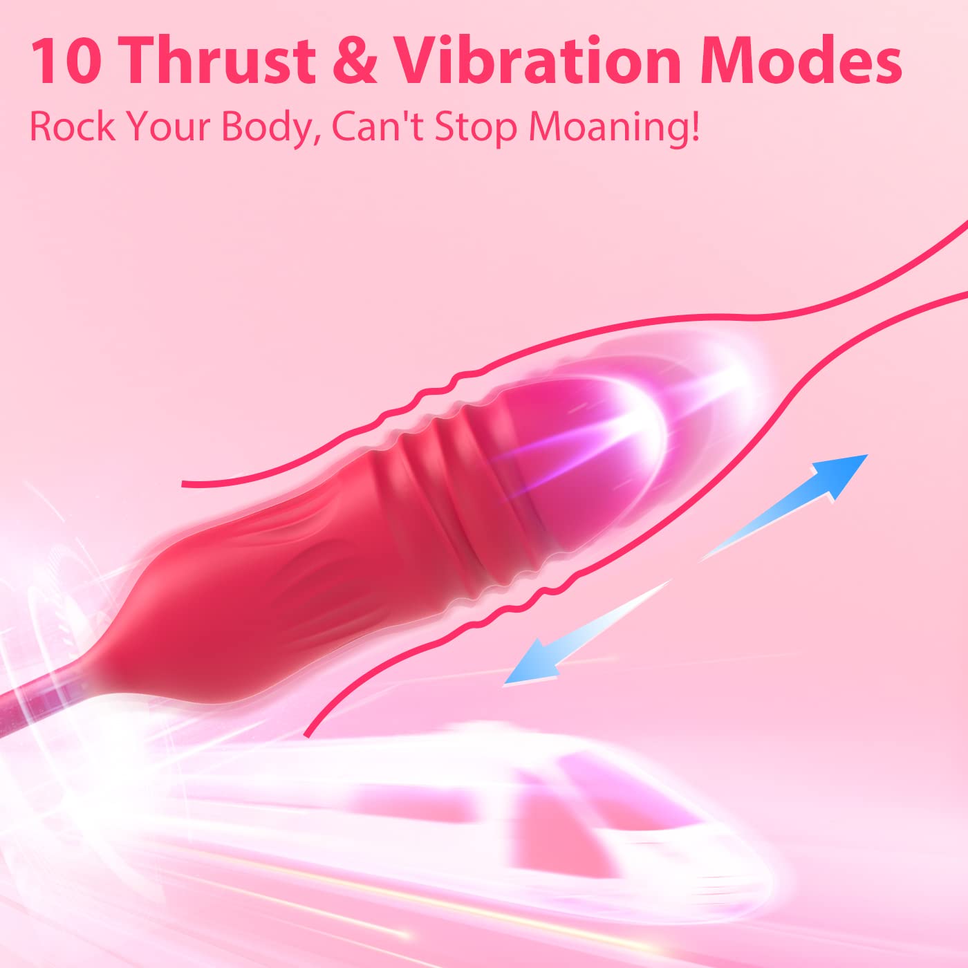 Elegant rose design vibrator with USB charging port