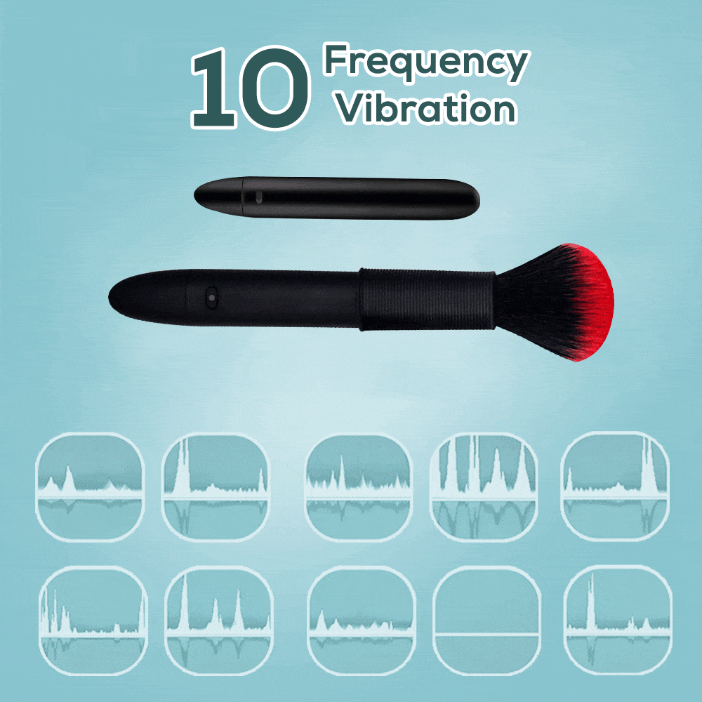 Close-up of skin-friendly silicone material and ergonomic brush design