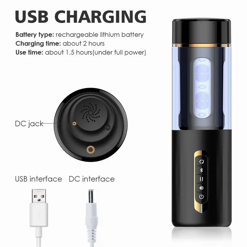 intimilife - Male Automatic Telescopic Male Masturbation Intelligent Voice Pussy Blowjob-IntimiLife