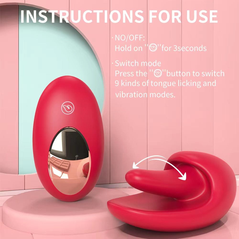 intimilife - Tongue Shape Licking Nipples Clit Stimulation Vibrators For Women-IntimiLife