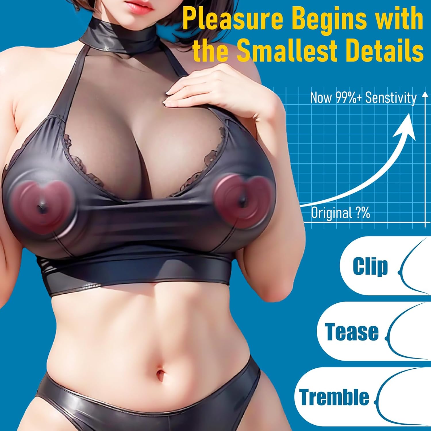 Heart-shaped Vibrating Nipple Clamps-IntimiLife