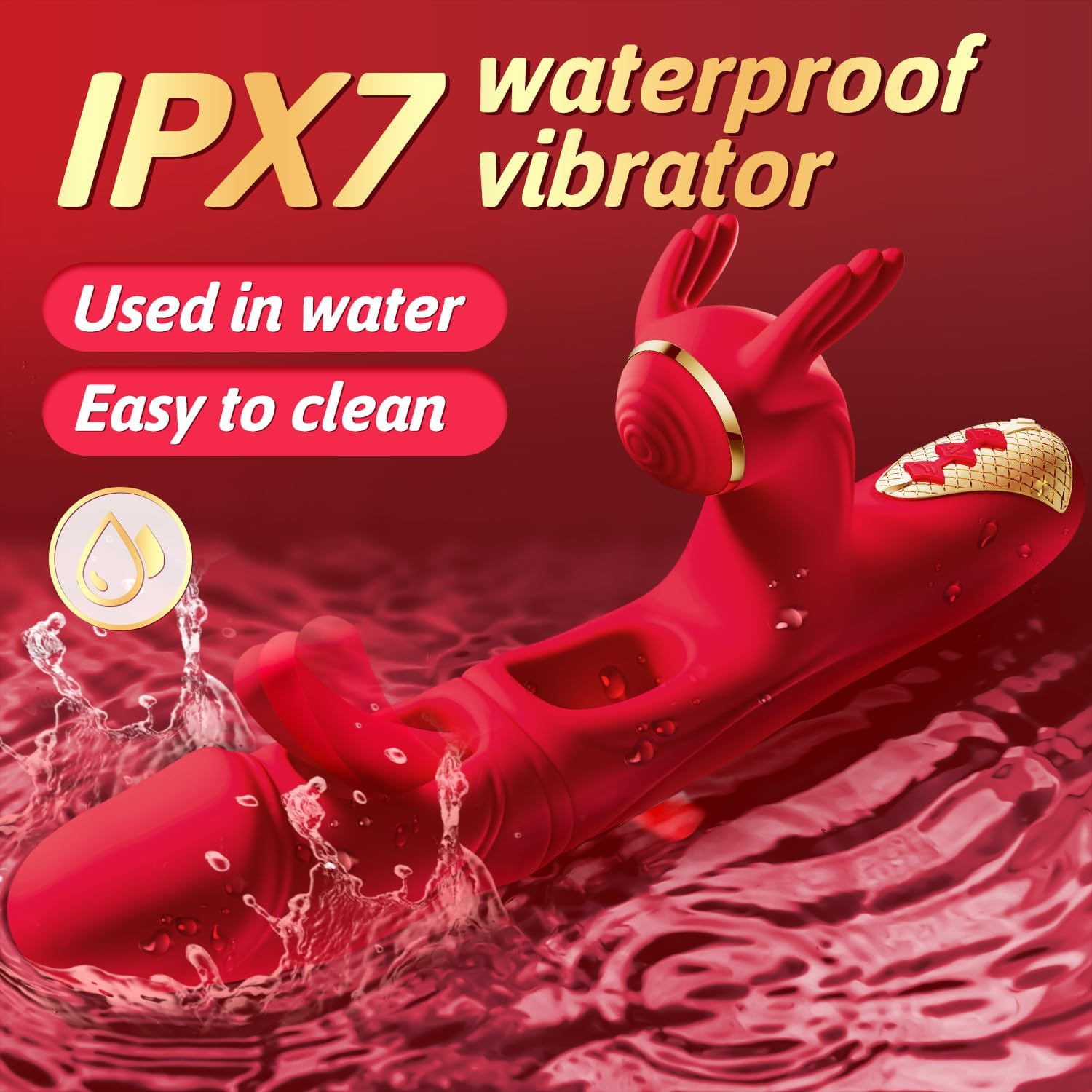 Angel 10 Tapping 7 Flapping Rabbit G Spot Vibrator-IntimiLife