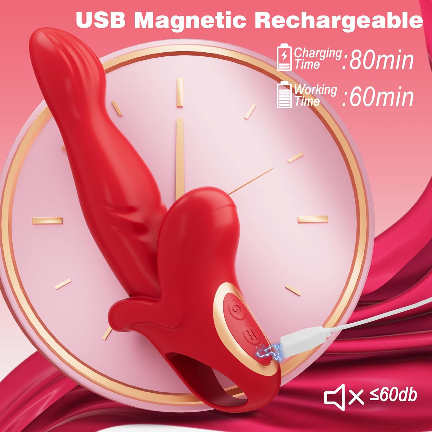 Alice 3 In 1 Thrusting Vibrating Rabbit G Spot Vibrator-IntimiLife