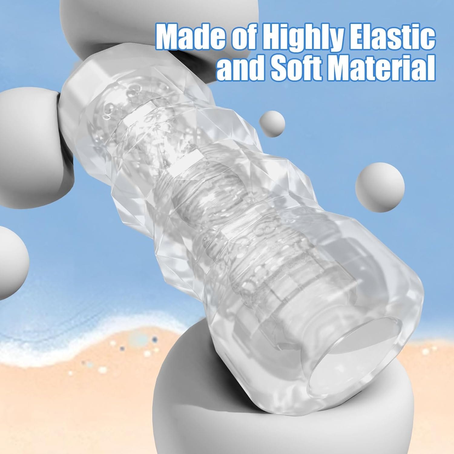 Manual Male Masturbation Realistic 3D Textured Stroker 5 Colors-IntimiLife