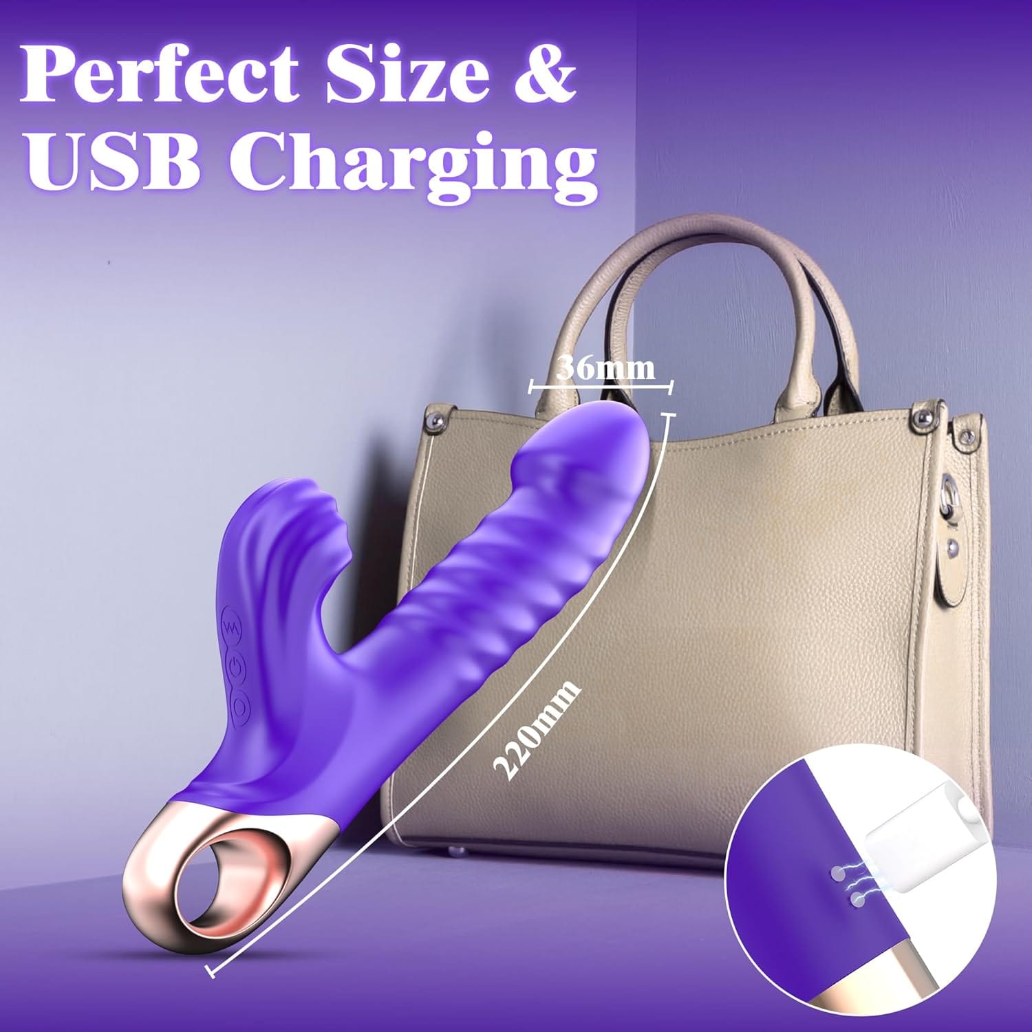 APP-Controlled 9 Pulsing Thrusting Rabbit G Spot Vibrator-IntimiLife