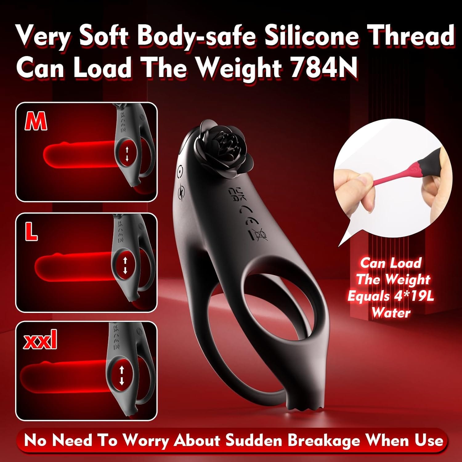 Detachable Design Vibrating Cock Penis Ring With Anal Plug for Couple-IntimiLife