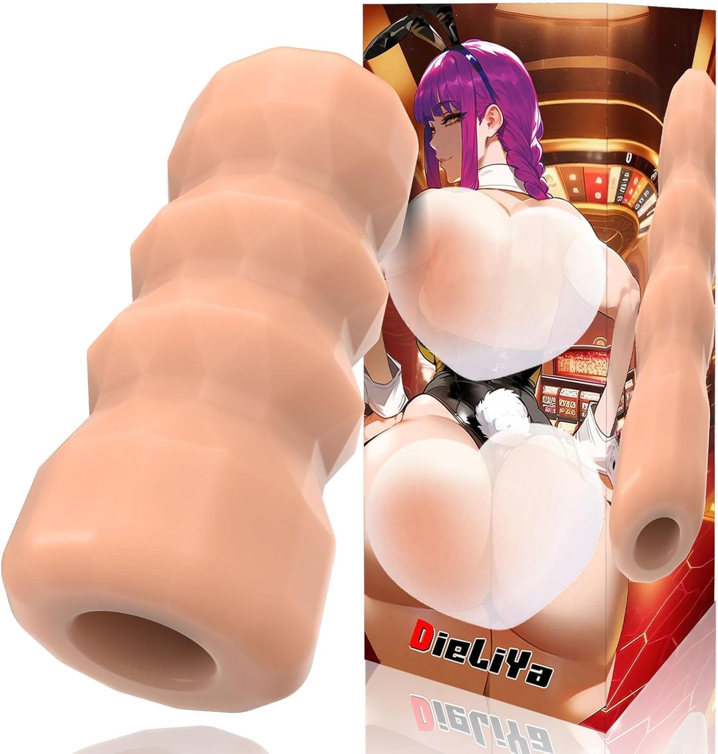 Manual Male Masturbation Realistic 3D Textured Stroker 5 Colors-IntimiLife