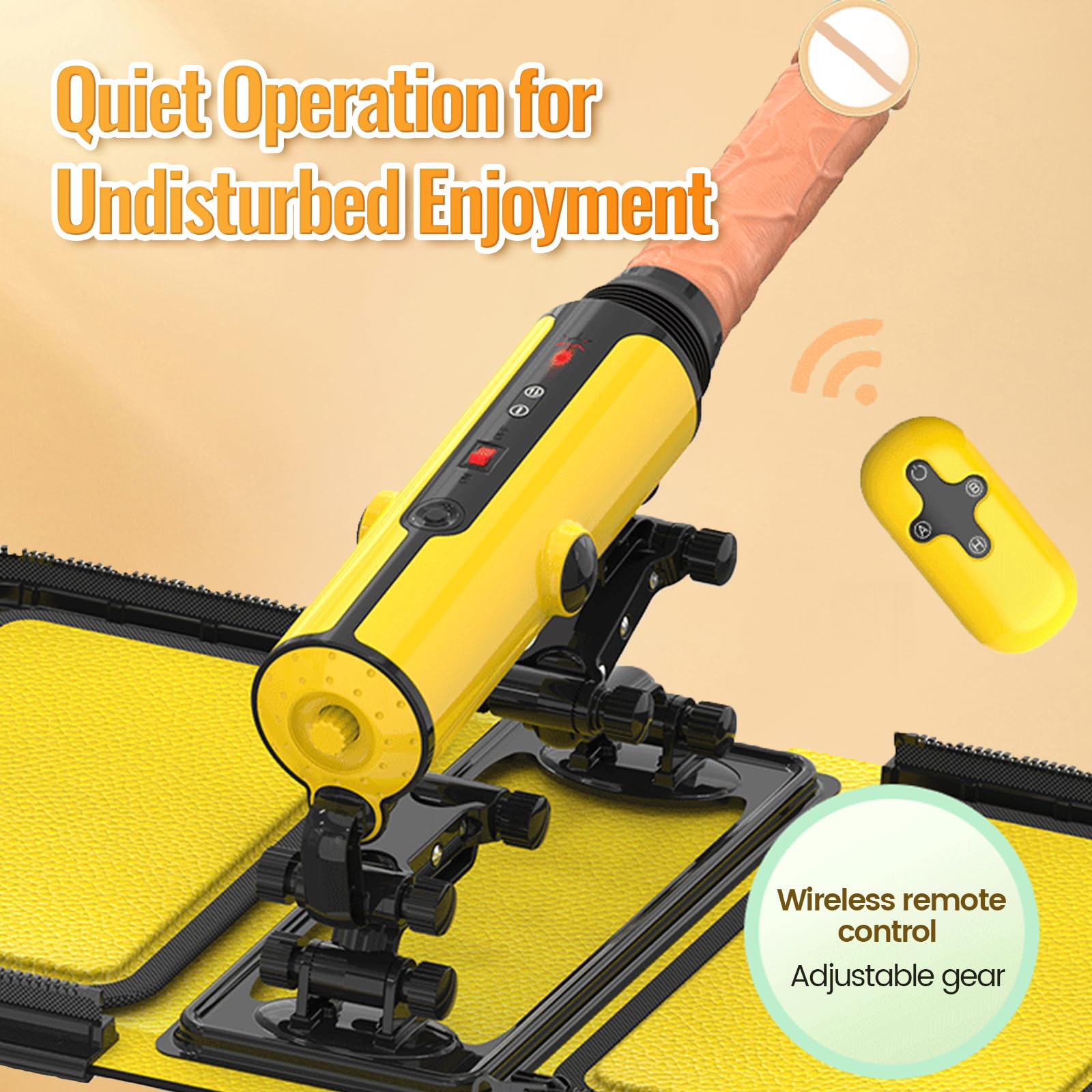 Leather Bag 1.0 Female Sex Machine Masturbation Pumping Gun With Dildos-IntimiLife