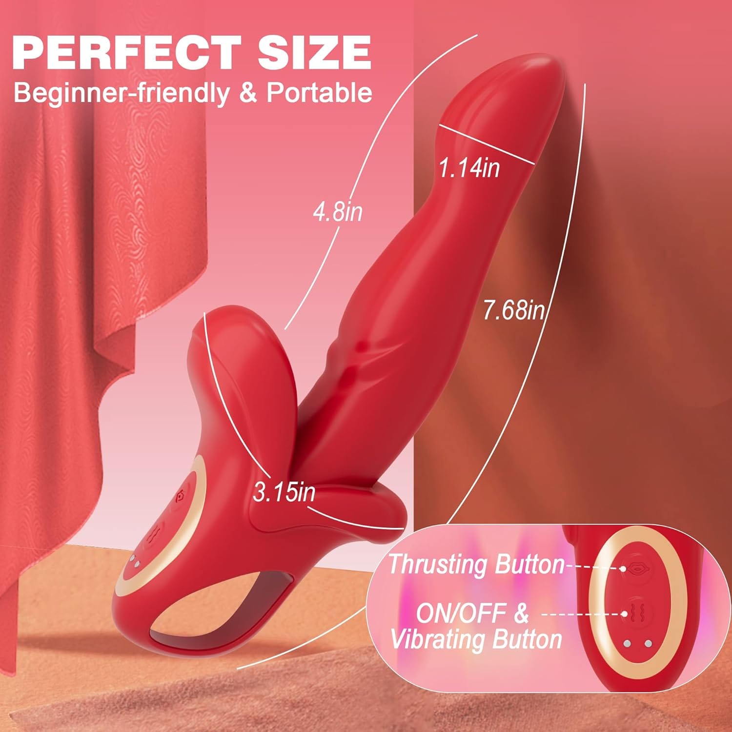 Alice 3 In 1 Thrusting Vibrating Rabbit G Spot Vibrator-IntimiLife
