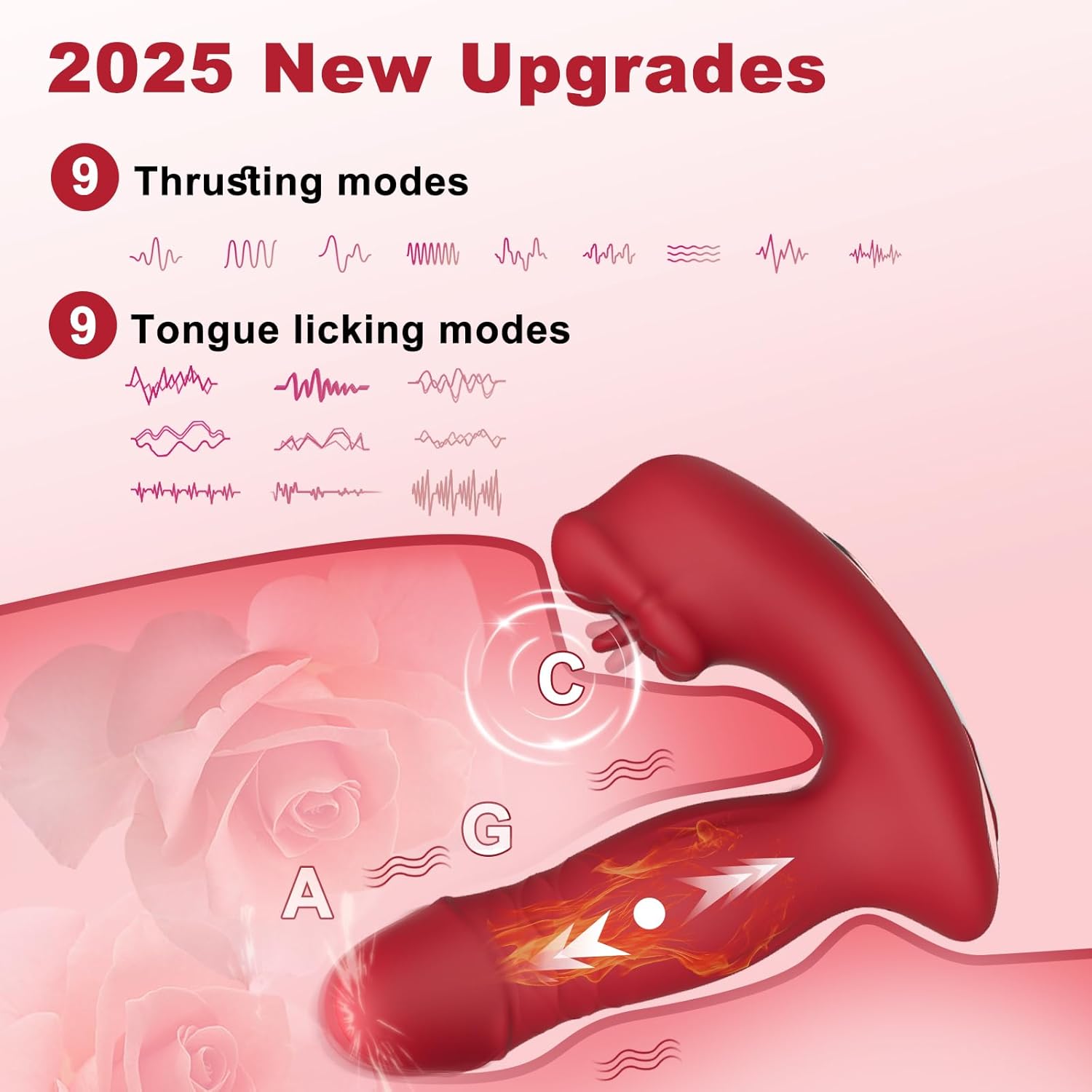 Mouth Licking Thrusting Wearable G spot Vibrator with App Control-IntimiLife